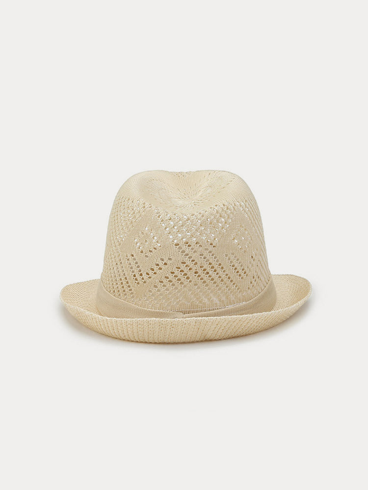 Foldable Breathable Mesh Fedora Hat