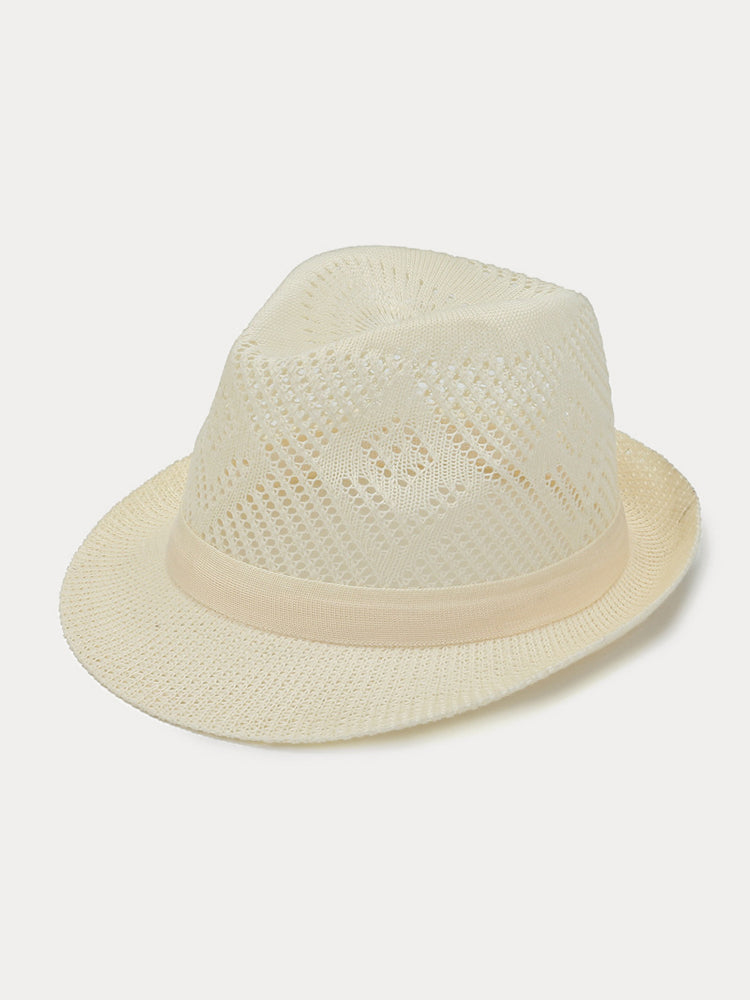 Foldable Breathable Mesh Fedora Hat