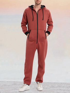 Thermal Thick Hooded Jumpsuit