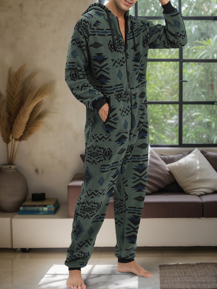 Comfy Flannel Plaid Jumpsuit