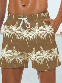Casual Hawaiian Printed Beach Shorts