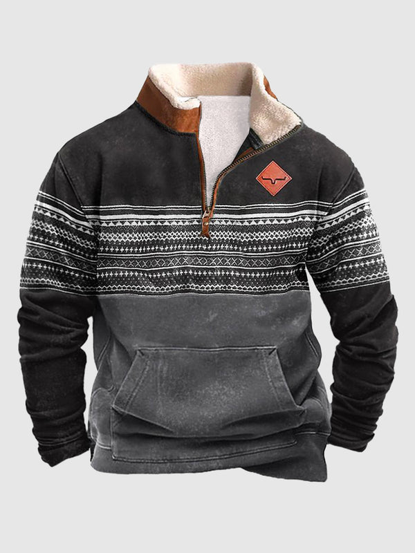 Thermal Fleece Pullover Sweatshirt