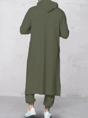 Muslim Robe Long Sweater coofandy 