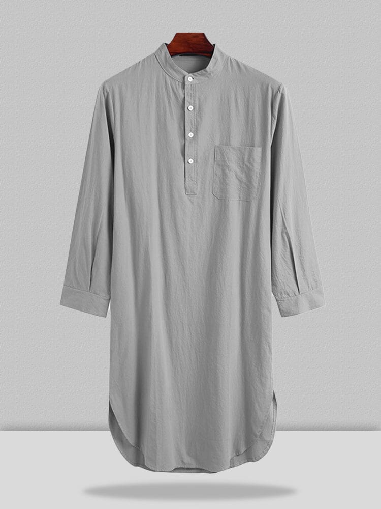 Coofandy Cotton Button Long Sleeve Robe Robe coofandystore 