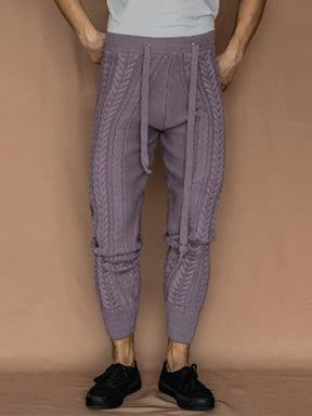 slim knitted ninth pants Pants coofandystore 