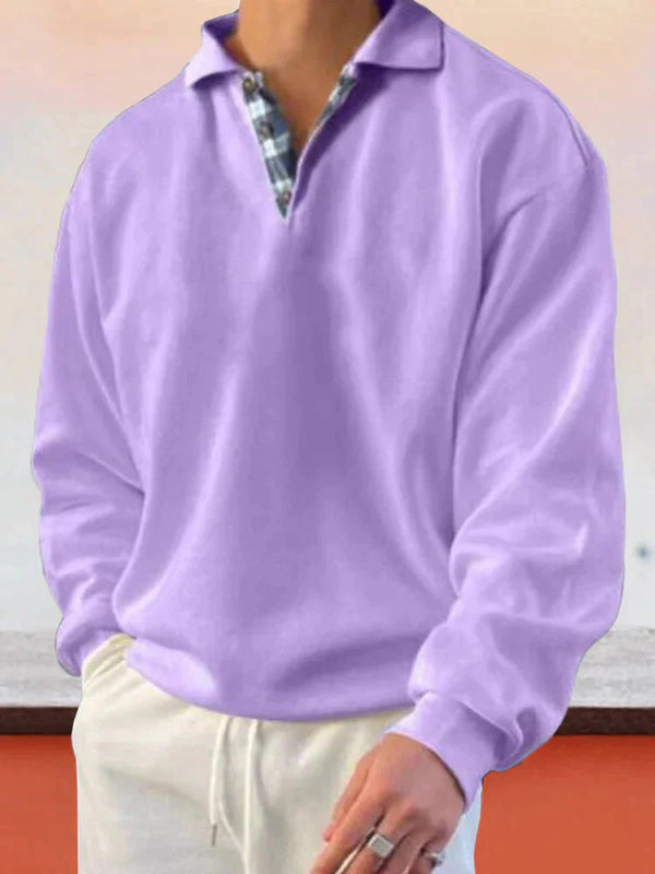 Coofandy Long-sleeved Sweatshirts Fashion Hoodies & Sweatshirts coofandy Purple M 