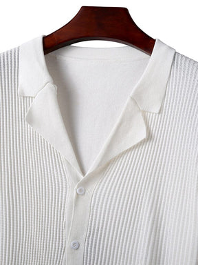 Loose Knit Short Sleeve T-Shirt Shirts & Polos coofandystore 