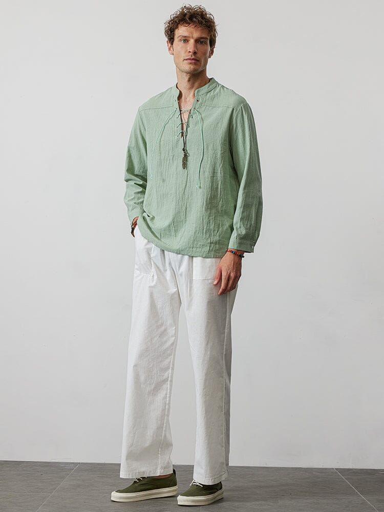 loose lightweight linen style pants Pants coofandystore 