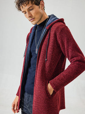 Flannelette Windproof Warm Knitted Coat Coat coofandystore 
