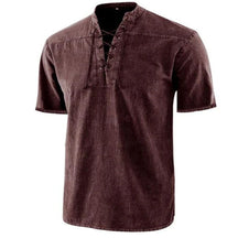 COOFANDY V NECK SHORT SLEEVES coofandy Red S 