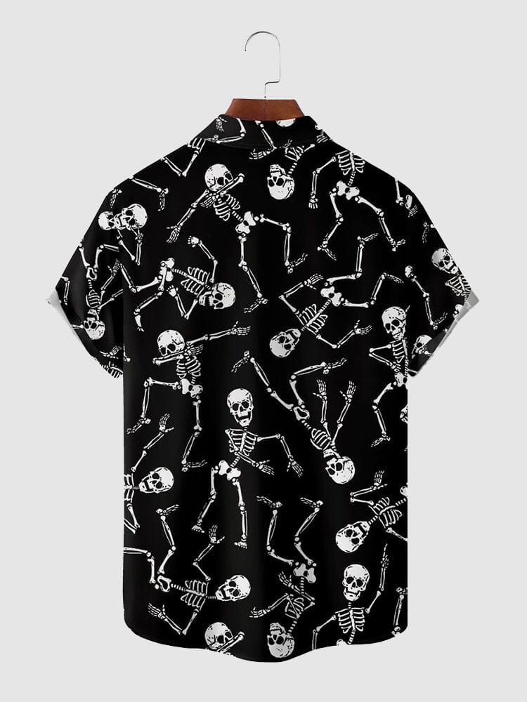 Coofandy Halloween Pattern Short Sleeves Shirt 12 coofandystore 
