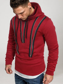 Coofandy Muscle Cotton Style Hoodie coofandy Wine Red M 