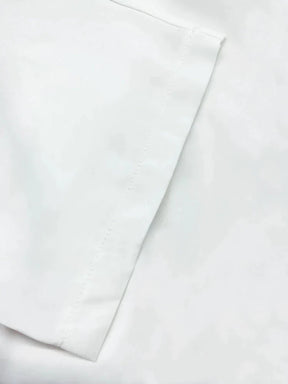 White Cotton Mid-sleeve Robe Robe coofandystore 