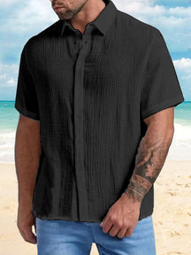 wrinkled slim fit shirt top coofandystore Black M 