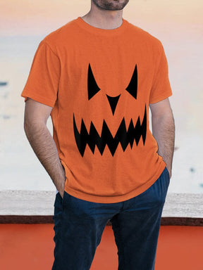 Halloween Pattern T-Shirt 1 coofandystore Orange S 