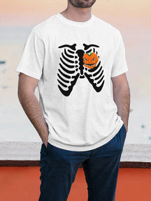 Halloween Pattern T-Shirt 6 coofandystore White S 