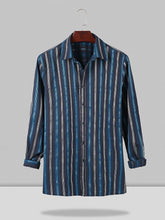 Coofandy Striped Texture Shirt coofandystore Blue S 