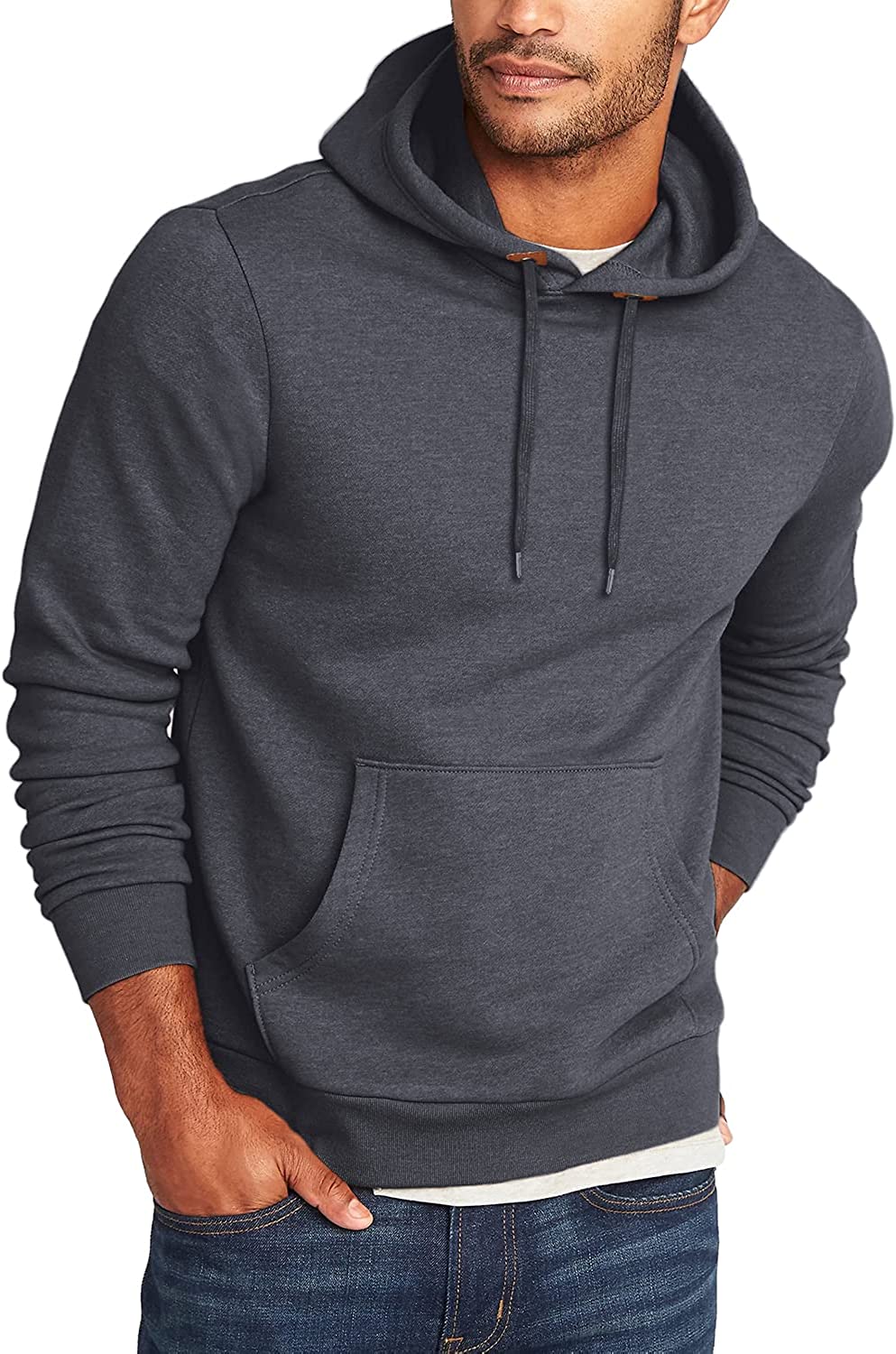 COOFANDY Men's Athletic Hoodie Long Sleeve Drawstring Sports Pullover Hooded Casual Fashion Sweatshirt with Pockets Fashion Hoodies & Sweatshirts Coofandy's 
