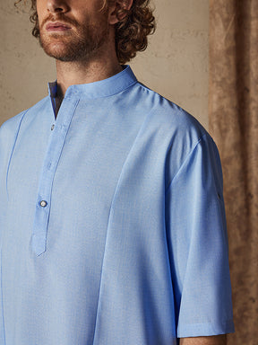 Casual Cotton Linen Mid-sleeve Shirt