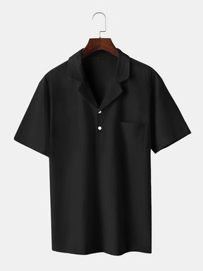 Coofandy Linen Style Vintage Shirt Shirts coofandystore Black S 