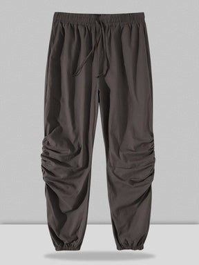 Coofandy Harem linen style lace-up pants coofandystore Dark Grey S 