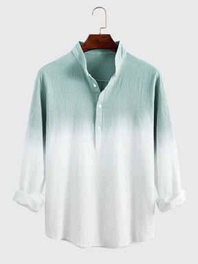Tie Dye Linen Style Long Sleeves Shirts coofandystore 