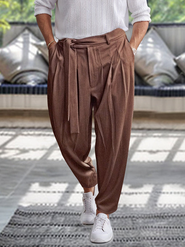 Stylish Harem Pants with Belt