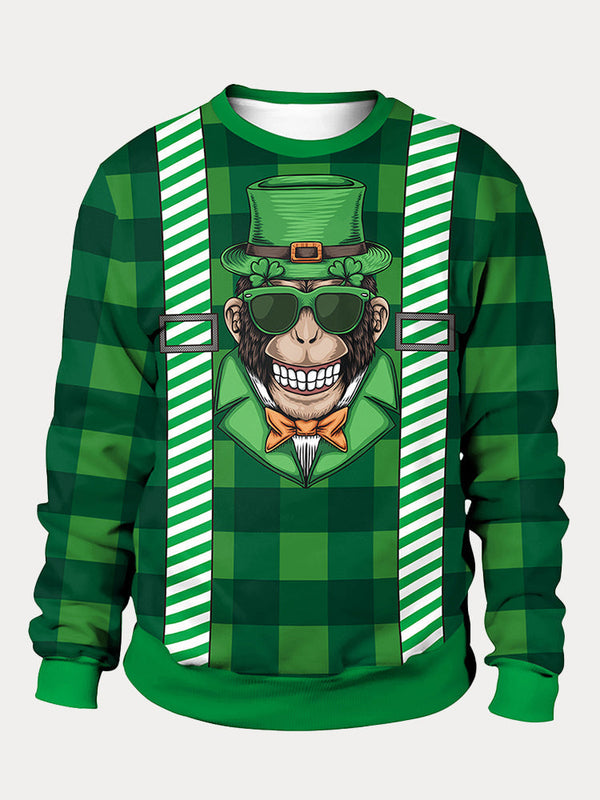 St. Patrick's Day Printed Pullover Hoodie