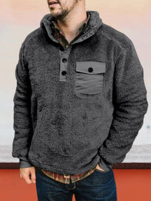Cardigan Plush Flannelette Sweater Jacket Jackets coofandystore Coffee S 