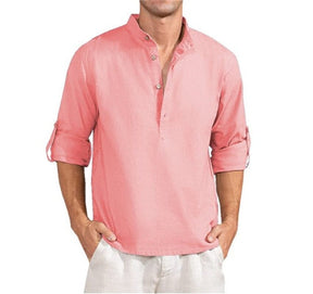 Coofandy Cotton Style Shirt With Botton coofandy Pink S 
