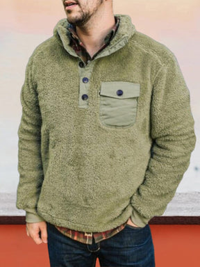 Cardigan Plush Flannelette Sweater Jacket Jackets coofandystore Green S 