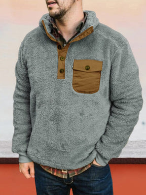Cardigan Plush Flannelette Sweater Jacket Jackets coofandystore Grey S 