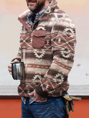 Cardigan Flannelette Sweater Jacket coofandystore Khaki S 