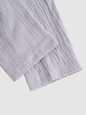 Double Wrinkled Long Sleeve Shirt coofandystore 