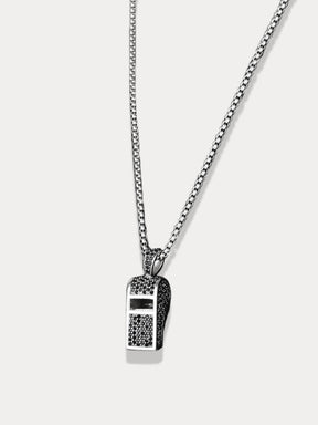 Titanium Whistle Pendant Necklace