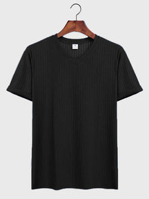 Coofandy V-neck T-shirt coofandy Black M 