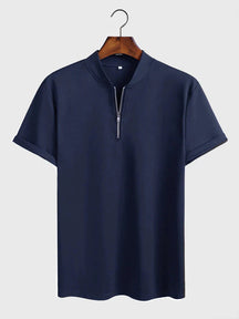 Coofandy Zip Casual T-Shirt T-shirt coofandy Blue S 