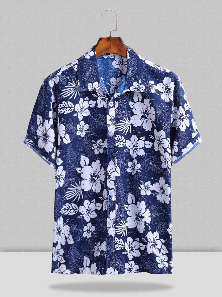 Coofandy Hawaiian Floral Shirt coofandy Blue S 