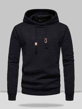 Coofandy pullover jacquard hoodie Hoodies coofandystore Black S 