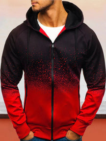 3D digital print hoodie with design coat Hoodies coofandystore Red M 