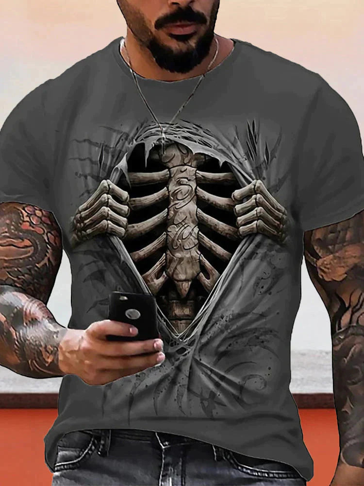 Halloween Skull T-shirt coofandystore Pattern1 S 