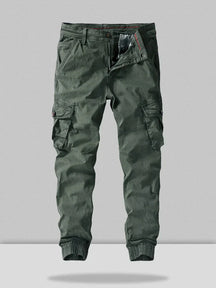 cotton style multi-pocket cargo pants coofandystore Army Green 29 