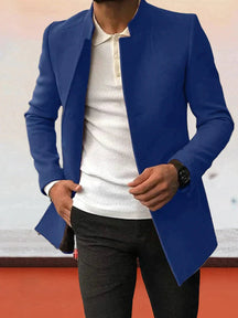Coofandy Trendy Solid Tweed Blazer coofandystore Blue S 