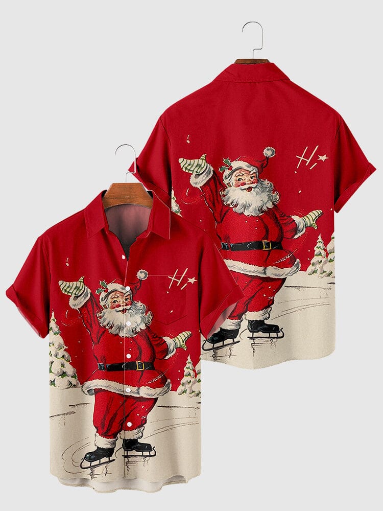 Santa Claus Graphic Shirt Shirts coofandystore 