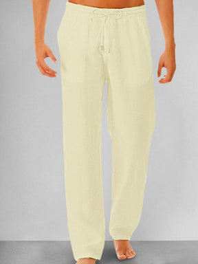 Casual Cotton Linen Pants Pants coofandystore Apricot S 