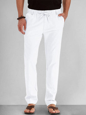 Casual Cotton Sweatpants Pants coofandystore White S 