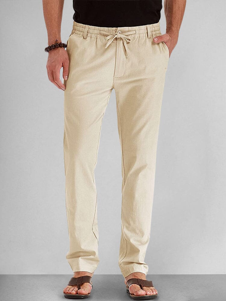 Casual Cotton Sweatpants Pants coofandystore Khaki S 