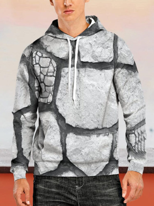 3D digital printing natural texture hoodie Fashion Hoodies & Sweatshirts coofandystore Grey S 