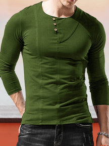 Breathable Slanted Collar T-Shirt T-shirt coofandystore Green S 