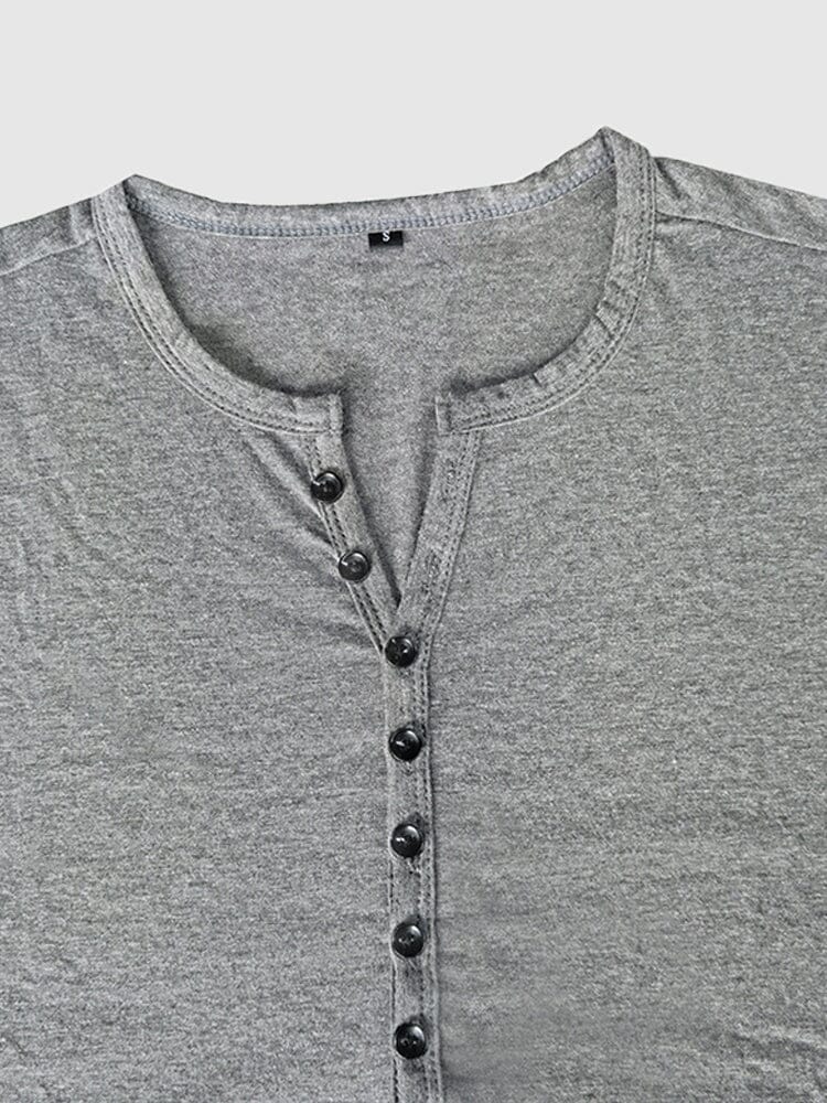 Solid Round Neck Shirt Shirts & Polos coofandystore 